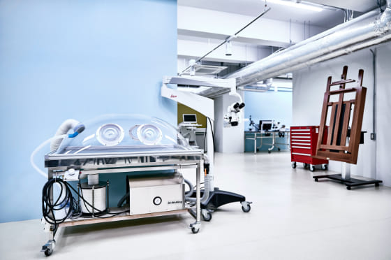 充実した設備・環境で修復